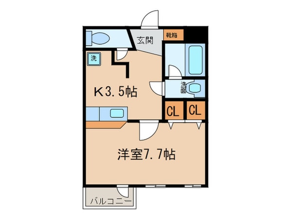 ミクニハイツⅢの物件間取画像